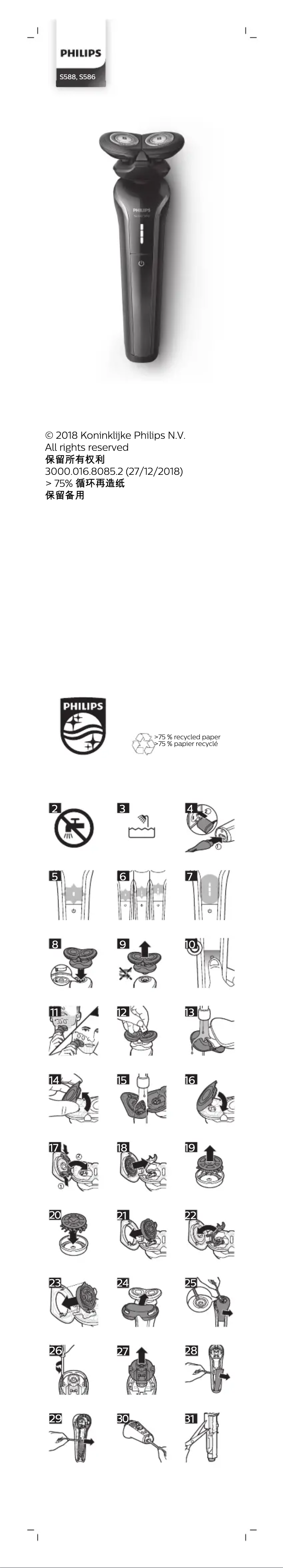 Image de la première page du manuel de l'appareil Series 500 S588