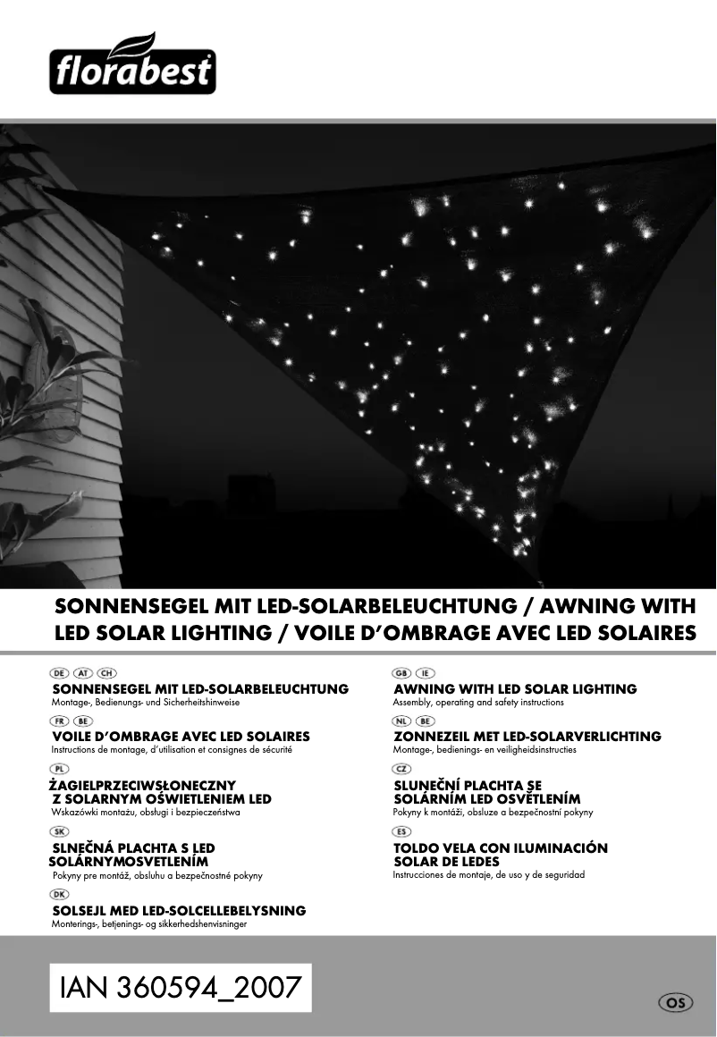 Page 1 de la notice Manuel utilisateur Florabest HG07036