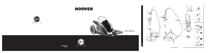 Page 1 de la notice Manuel utilisateur Hoover CU71_CU15001