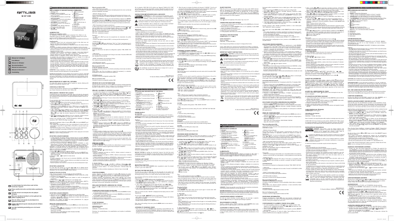 Page 1 de la notice Manuel utilisateur Muse M-187 CDB