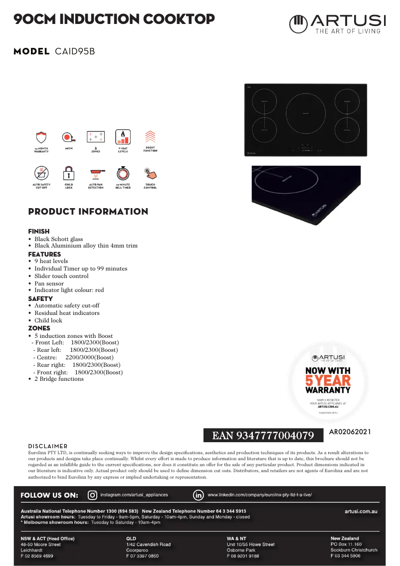 Image de la première page du manuel de l'appareil CAID95B