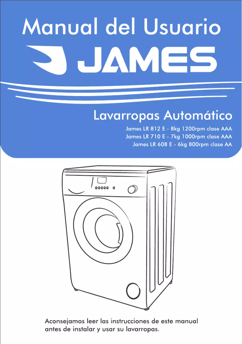 Page 1 de la notice Manuel utilisateur James LR 812 E