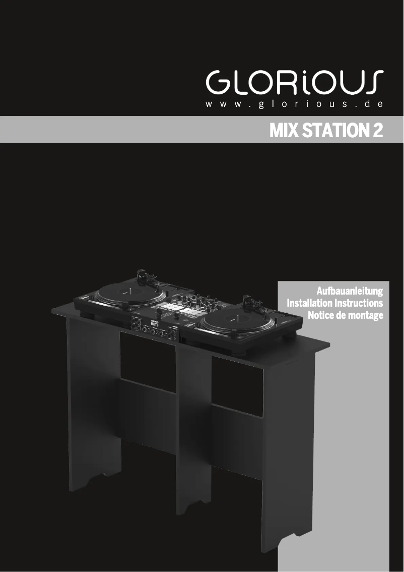 Page n°1 - Manuel utilisateur Glorious Mix Station 2