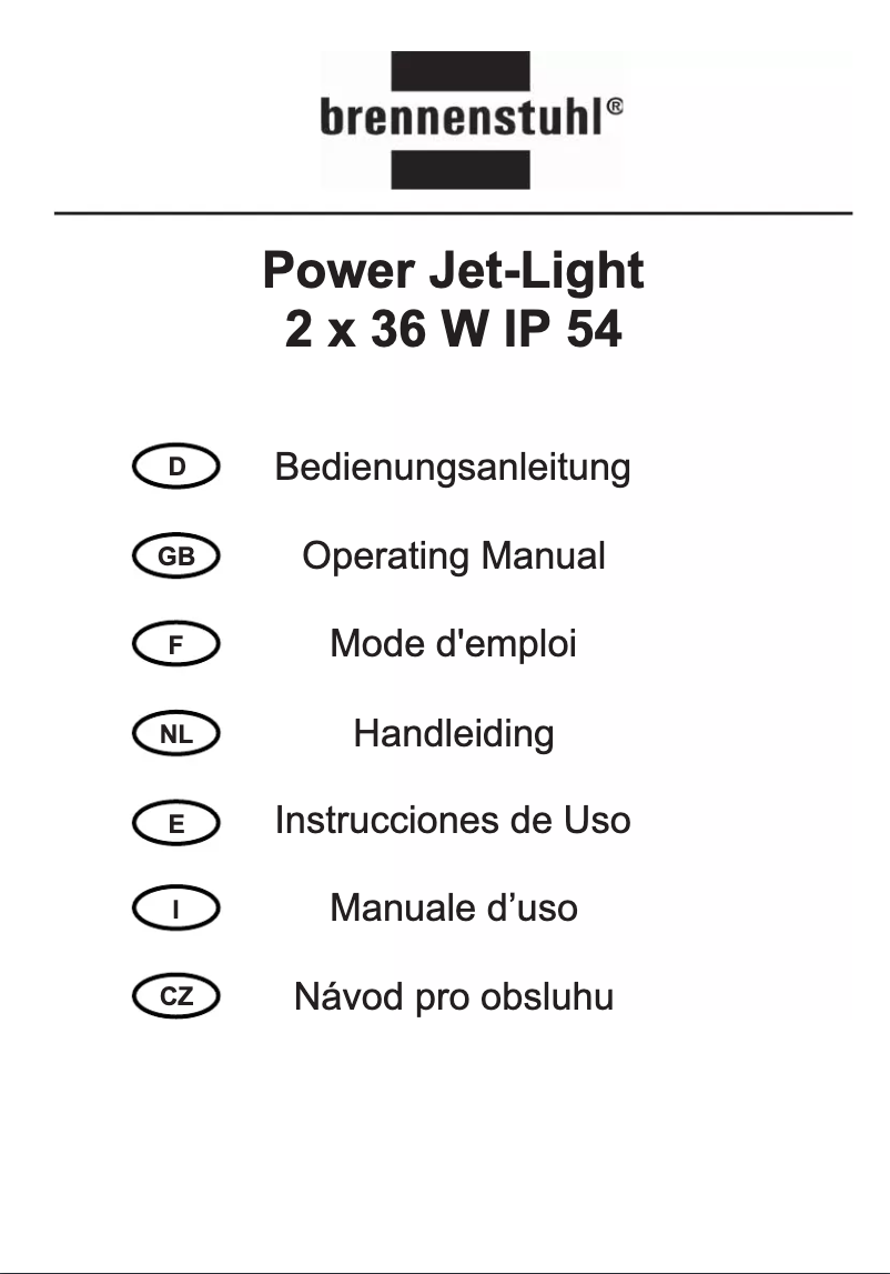 Page 1 de la notice Manuel utilisateur Brennenstuhl 1172600