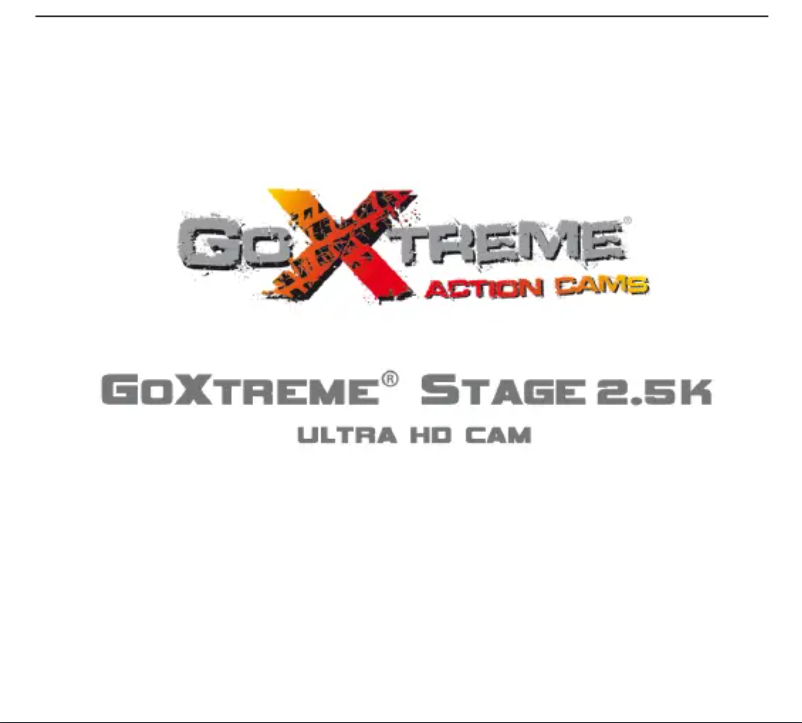 Page 1 de la notice Manuel utilisateur GoXtreme Stage 2.5K