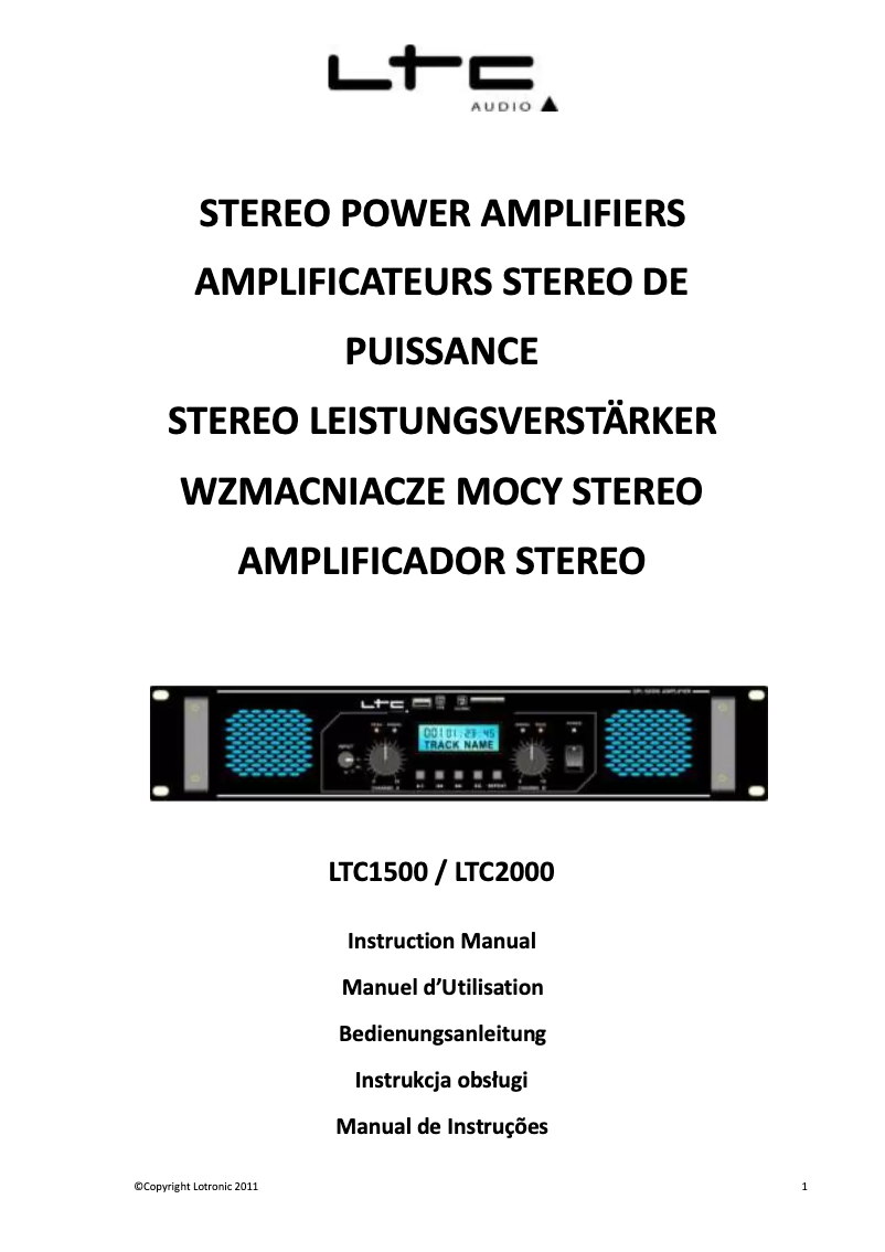 Image de la première page du manuel de l'appareil LTC2000