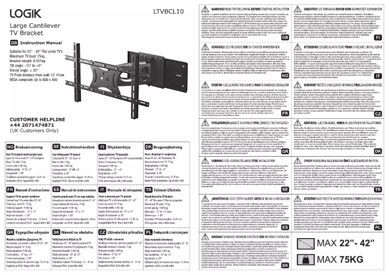 Imagen de la primera página del manual del dispositivo LTVBCL10
