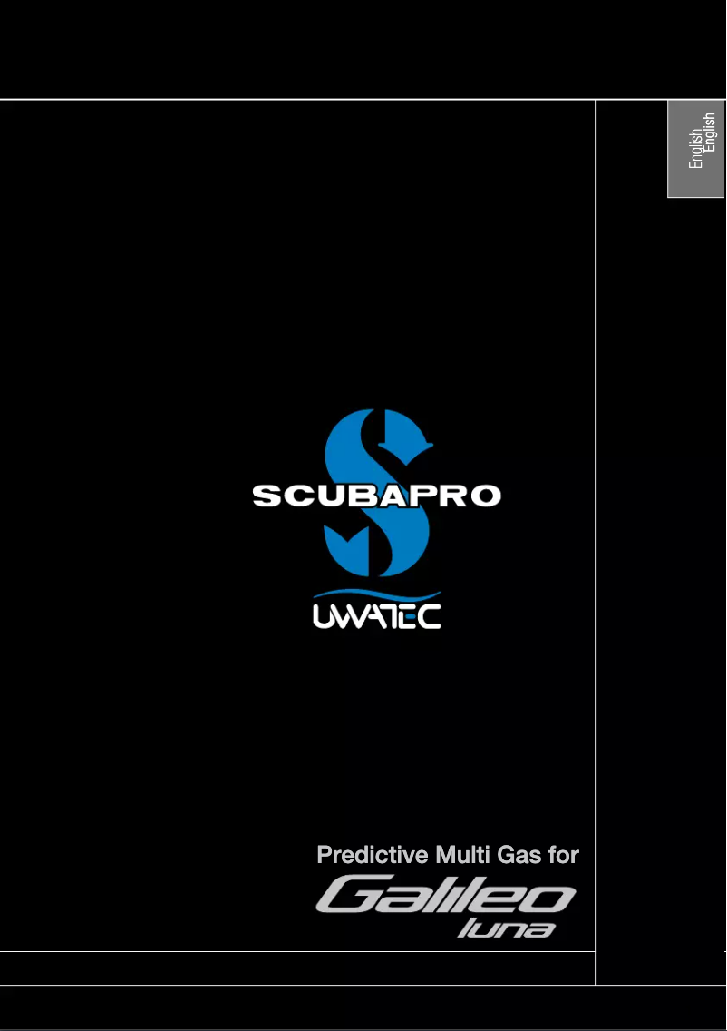 Page 1 de la notice Manuel utilisateur Uwatec Galileo Luna