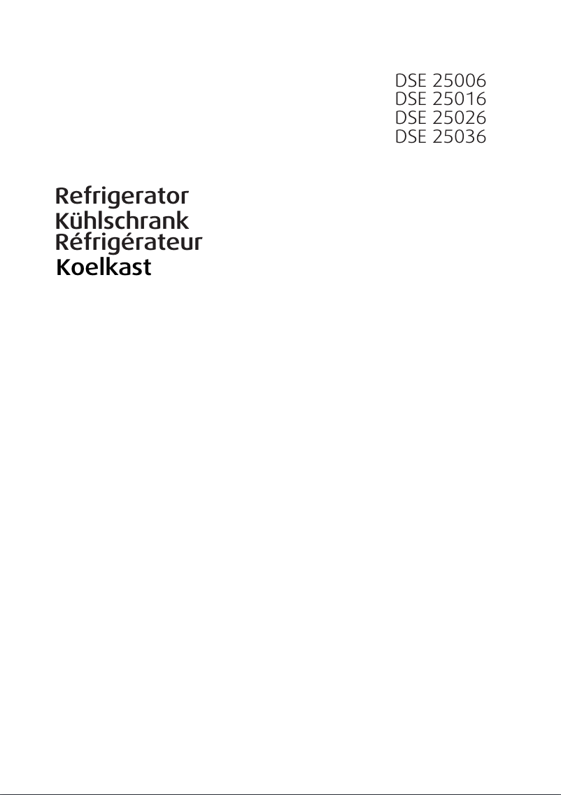 Page 1 de la notice Manuel utilisateur Beko DSE25006