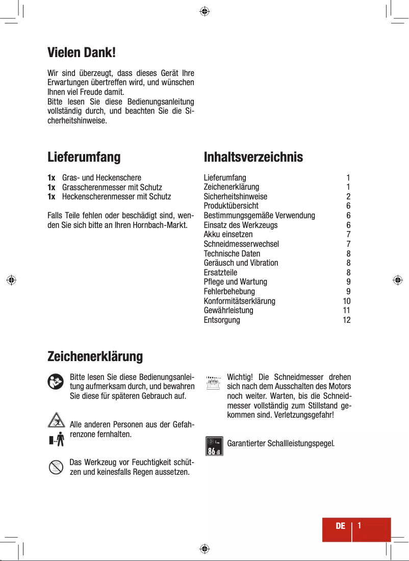 Page 1 de la notice Manuel utilisateur Pattfield PE-AGS 18 Li Basic