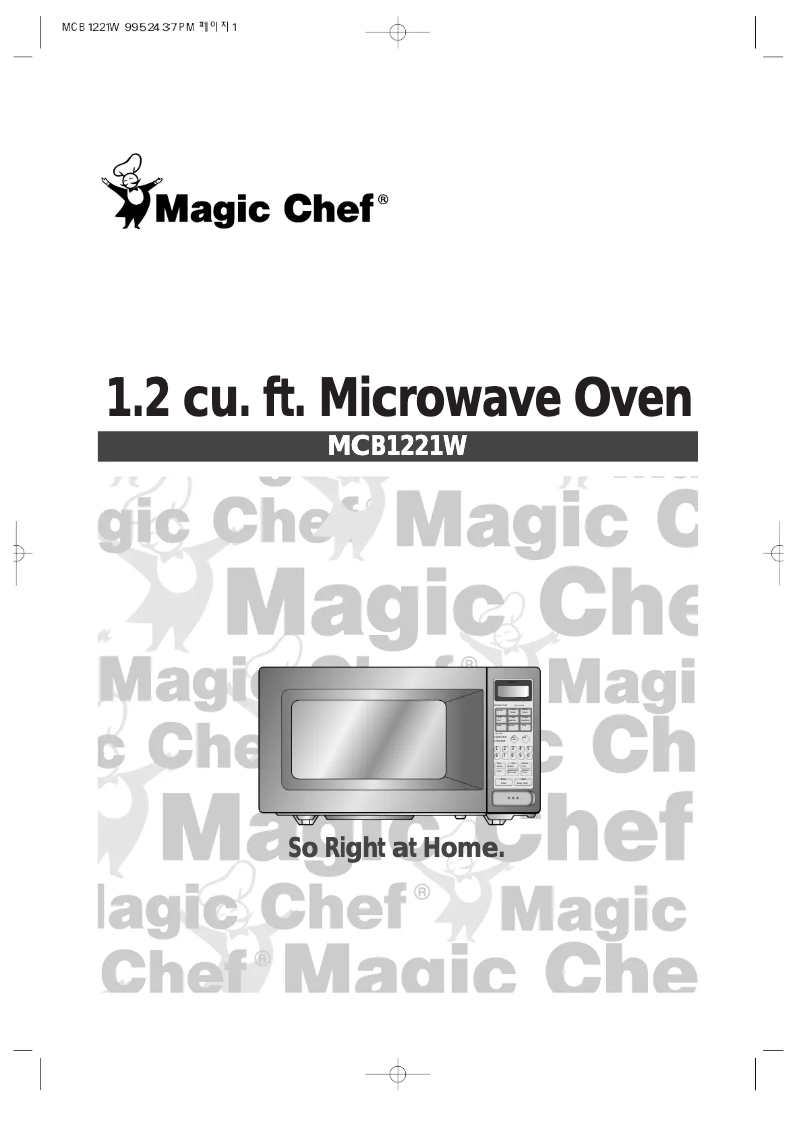 Page 1 de la notice Manuel utilisateur Magic Chef MCB1221W