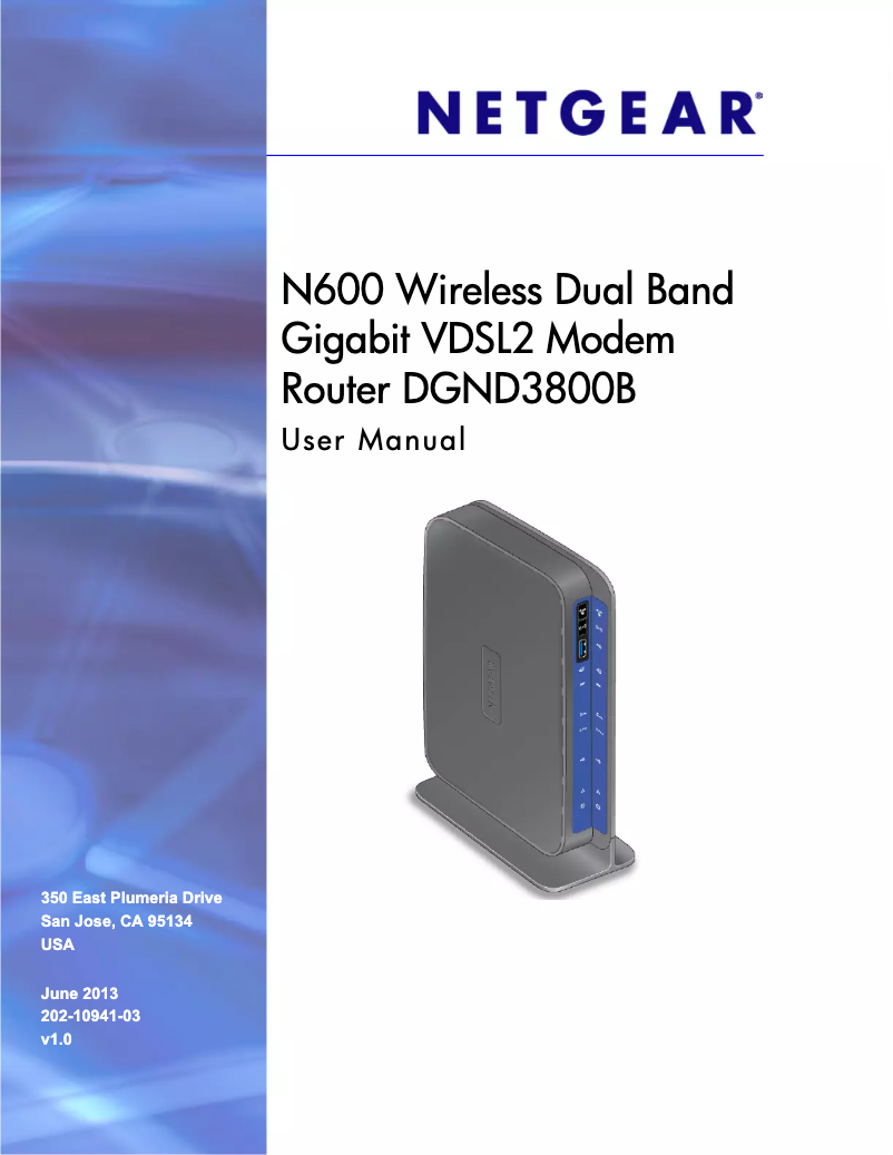 Image de la première page du manuel de l'appareil DGND3800B