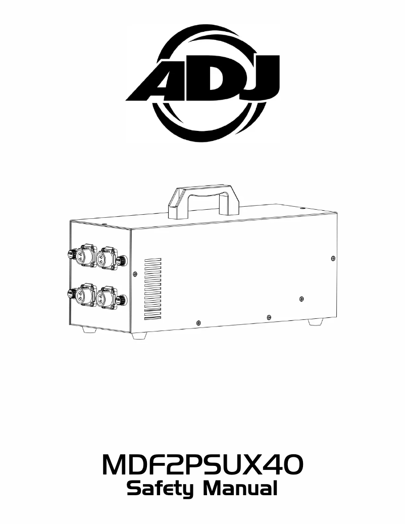 Image de la première page du manuel de l'appareil MDF2PSUX40