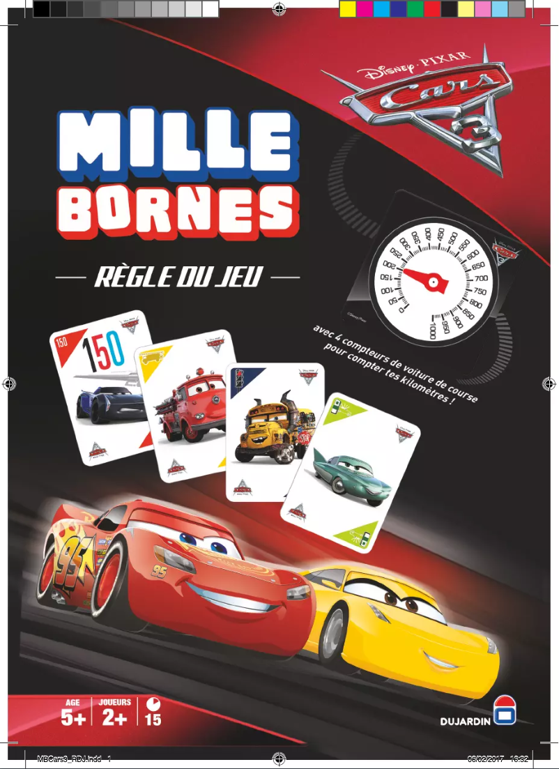 Página 1 del manual Manual de usuario Dujardin Mille Bornes Cars 3