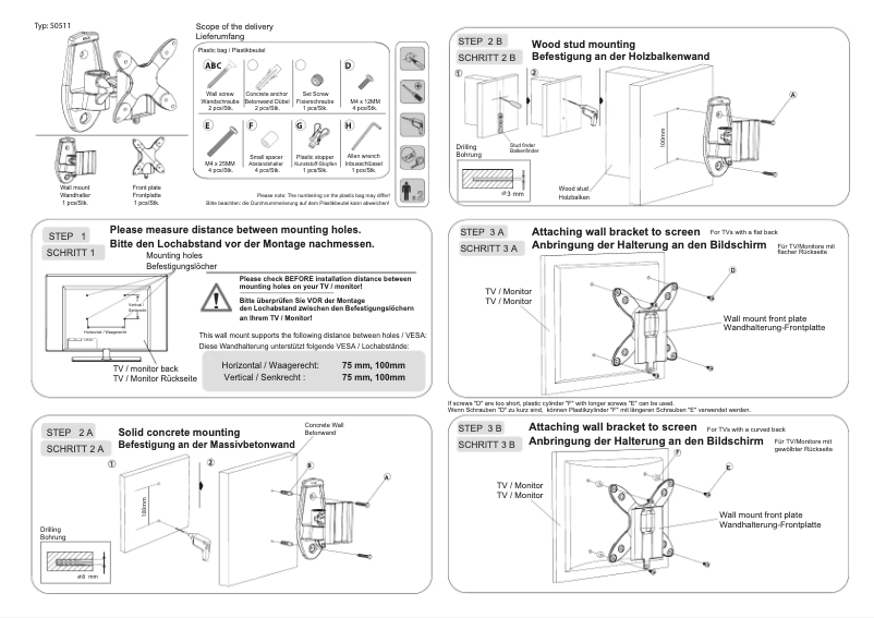 Page 1 de la notice Manuel utilisateur Ricoo S0511
