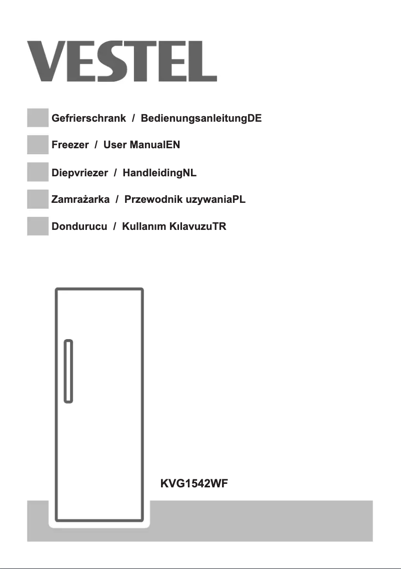 Page 1 de la notice Manuel utilisateur Vestel KVG1542WF