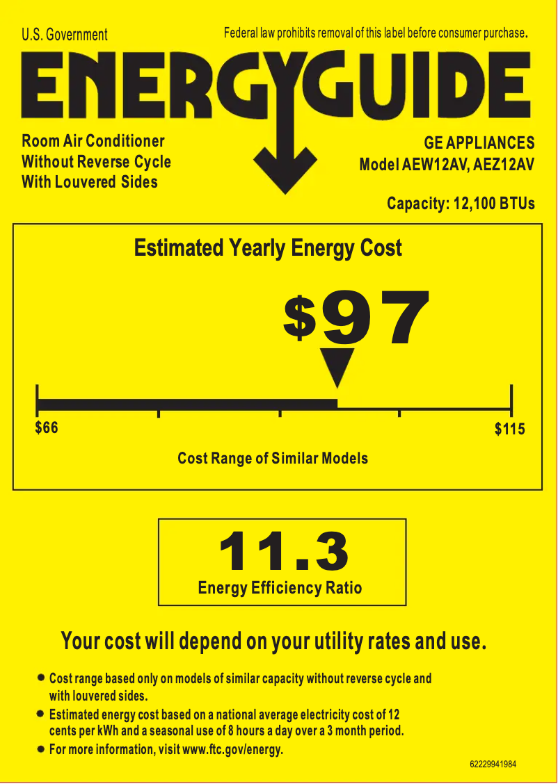 Image de la première page du manuel de l'appareil AEZ12AV