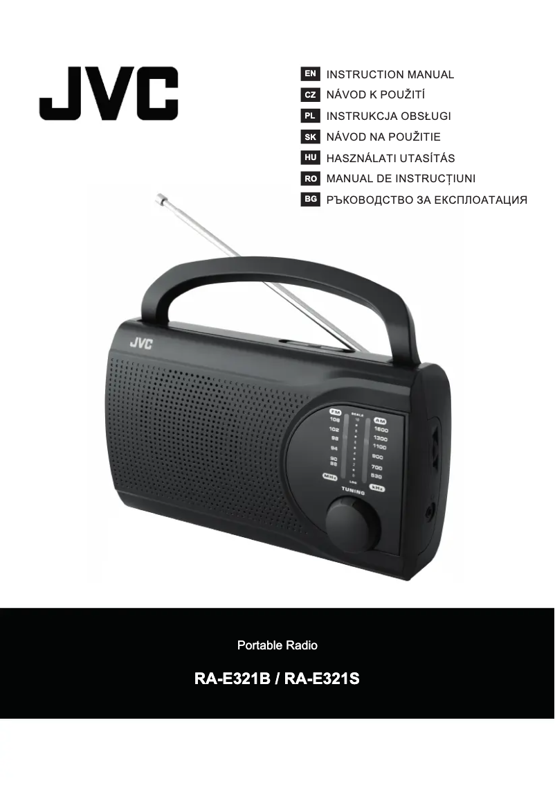 Image de la première page du manuel de l'appareil RA-E321S