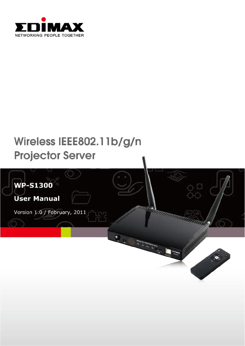 Imagen de la primera página del manual del dispositivo WP-S1300