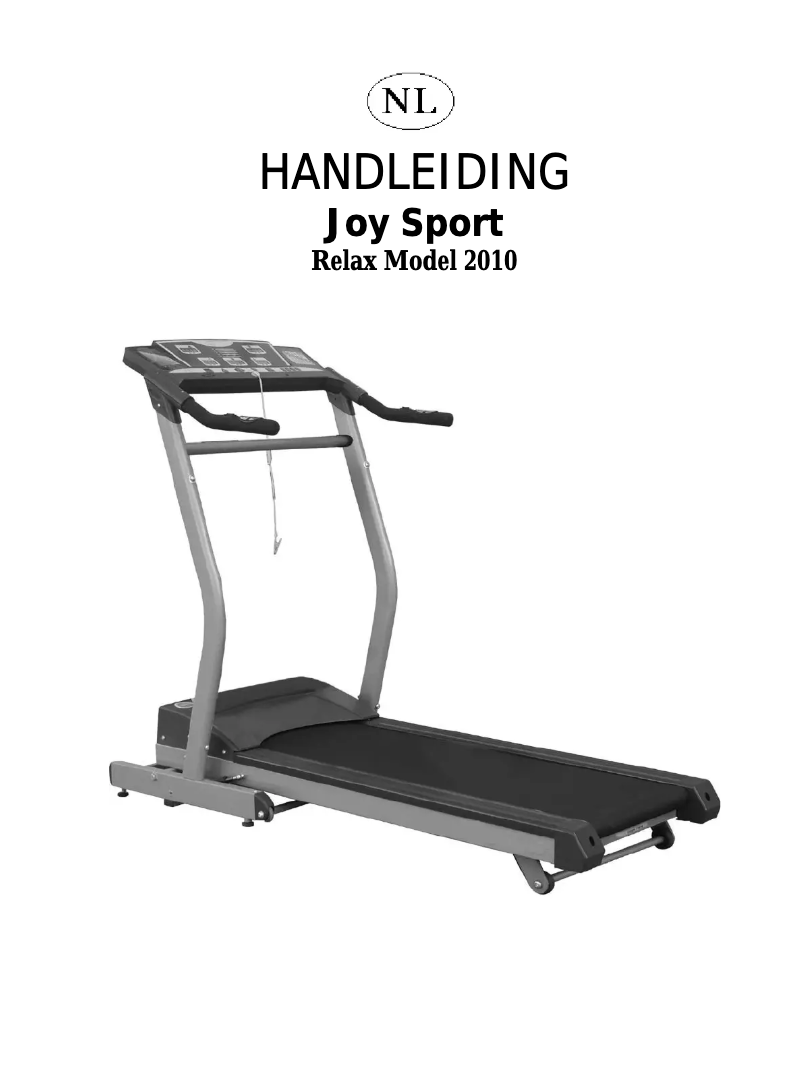 Page 1 de la notice Manuel utilisateur Joy Sport Relax Model 2010