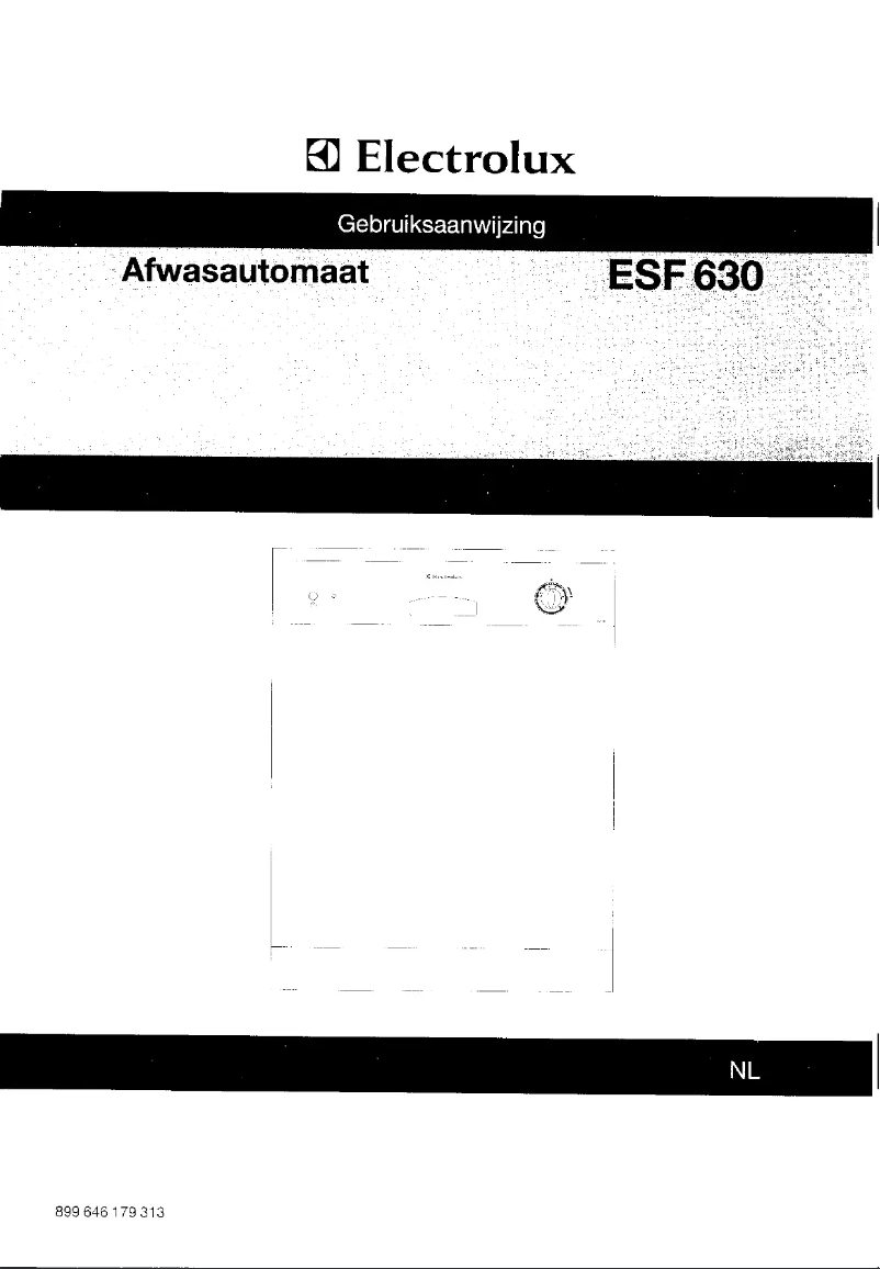Page 1 de la notice Manuel utilisateur Electrolux ESF 630