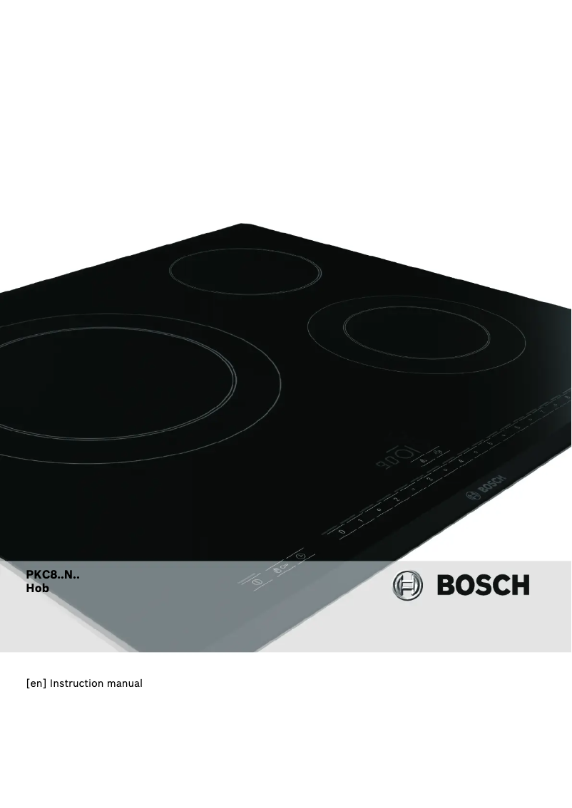Page 1 de la notice Manuel utilisateur Bosch PKC801N14D