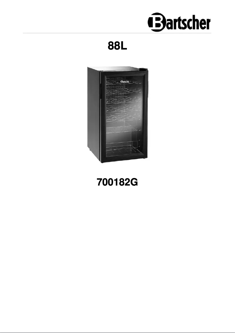 Page 1 de la notice Manuel utilisateur Bartscher 700182G