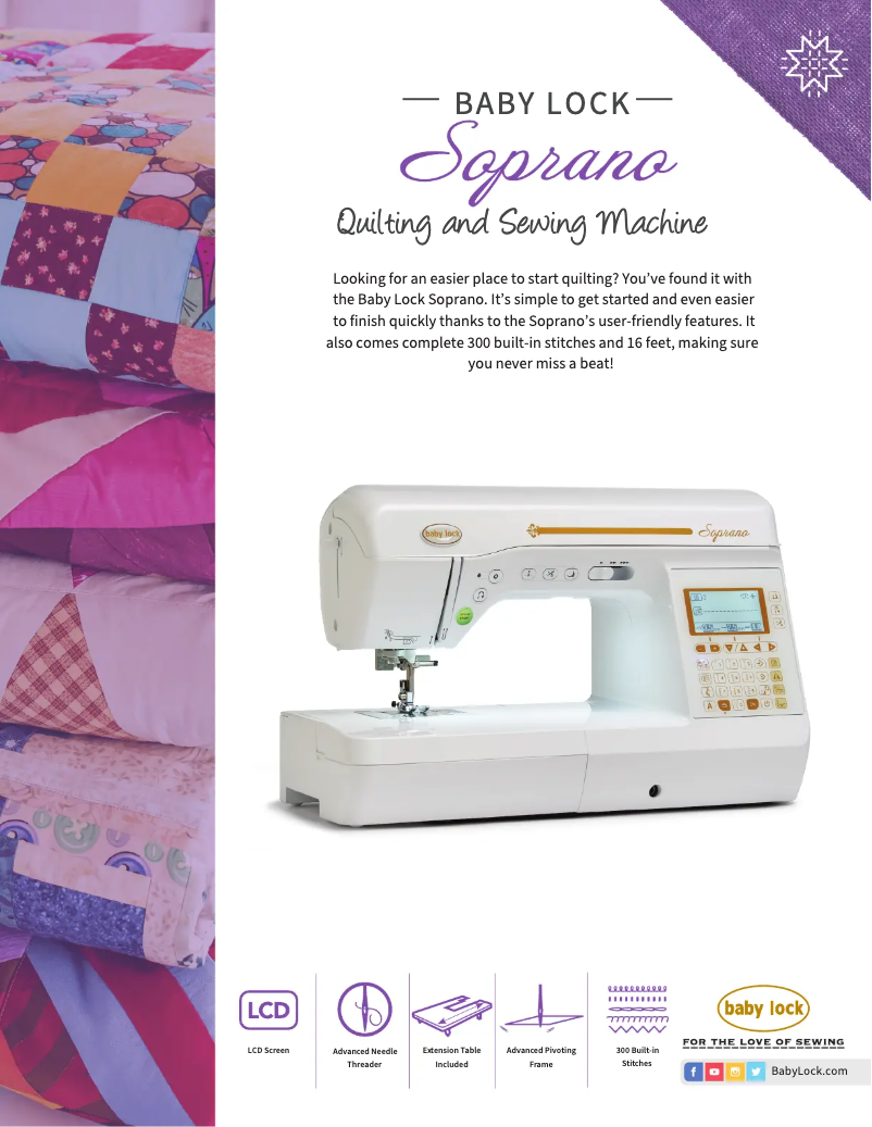 Image de la première page du manuel de l'appareil Soprano