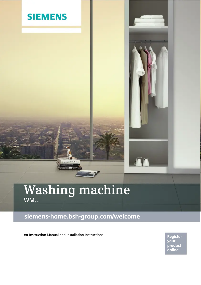 Page n°1 - Manuel utilisateur Siemens WM14T470GB