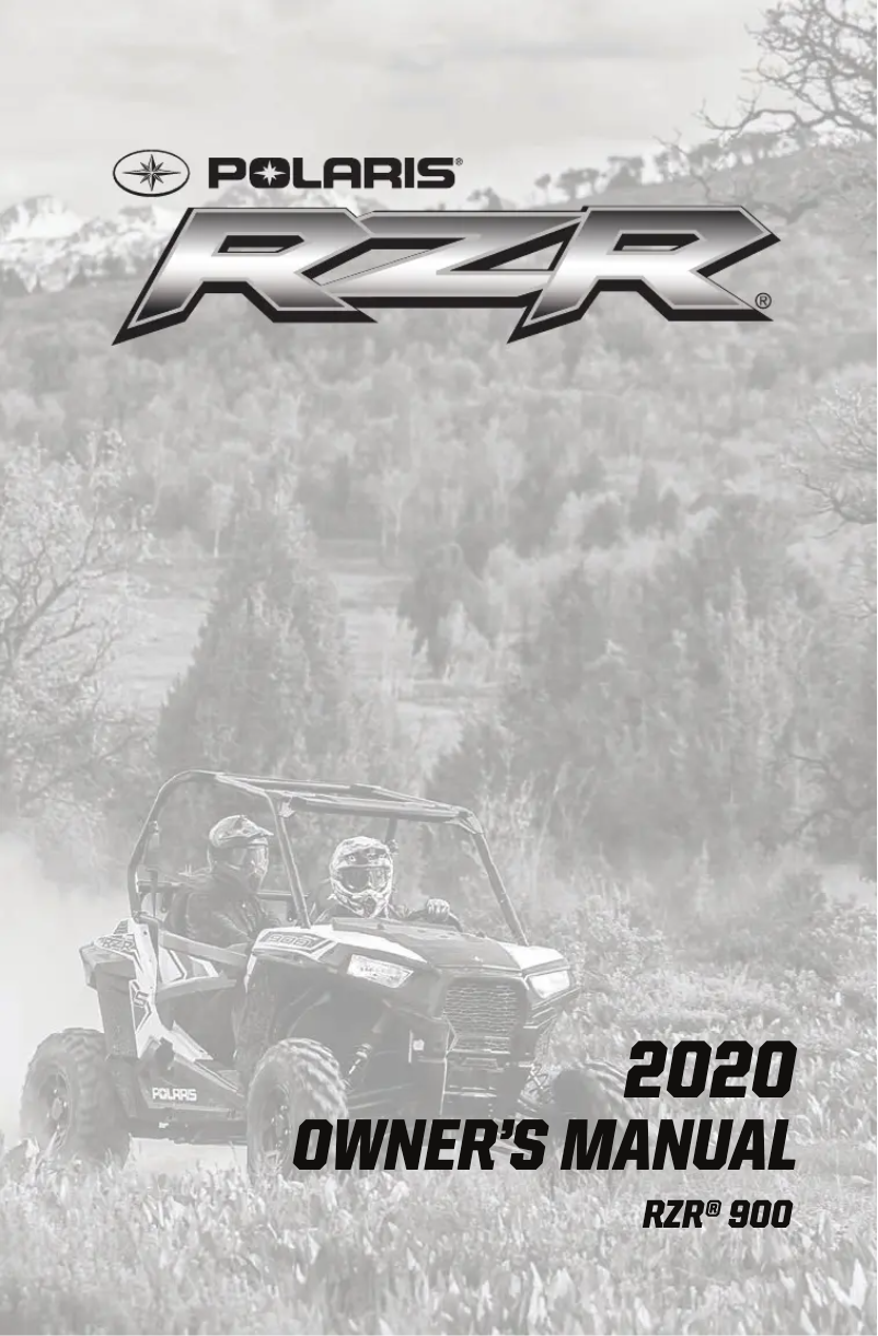 Page 1 de la notice Manuel utilisateur Polaris RZR Trail 900 FOX Edition (2020)