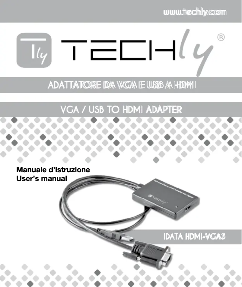 Page n°1 - Manuel utilisateur Techly IDATA HDMI-VGA3