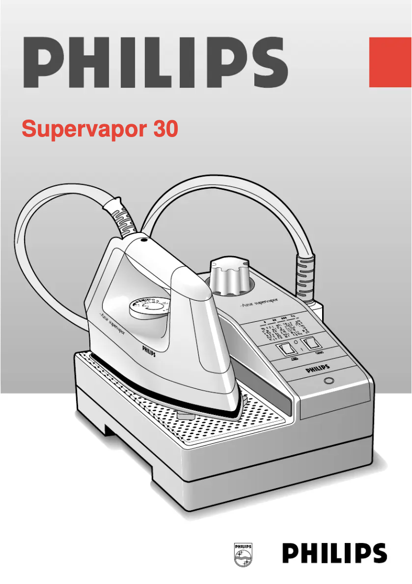 Página 1 del manual Manual de usuario Philips Supervapor 30 HI900