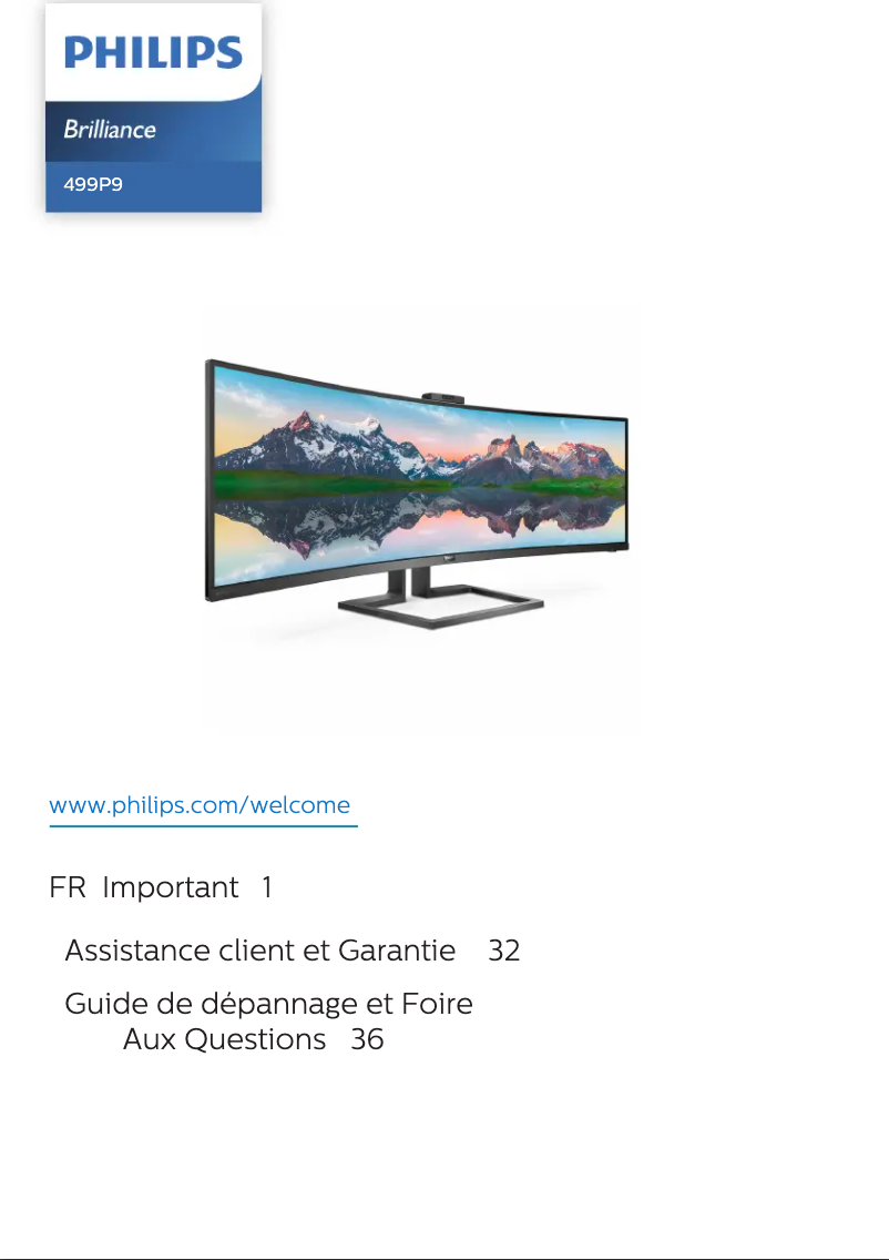 Image de la première page du manuel de l'appareil Brilliance 499P9H1