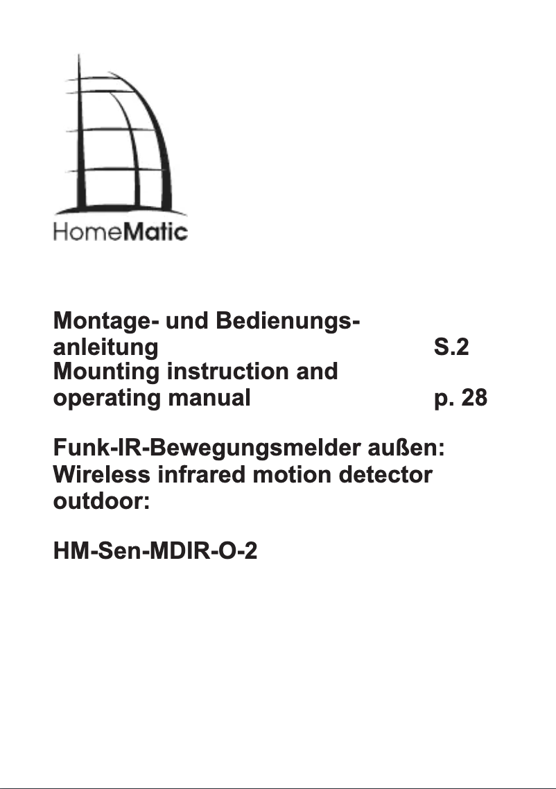 Página 1 del manual Manual de usuario eQ-3 HM-Sen-MDIR-O-2