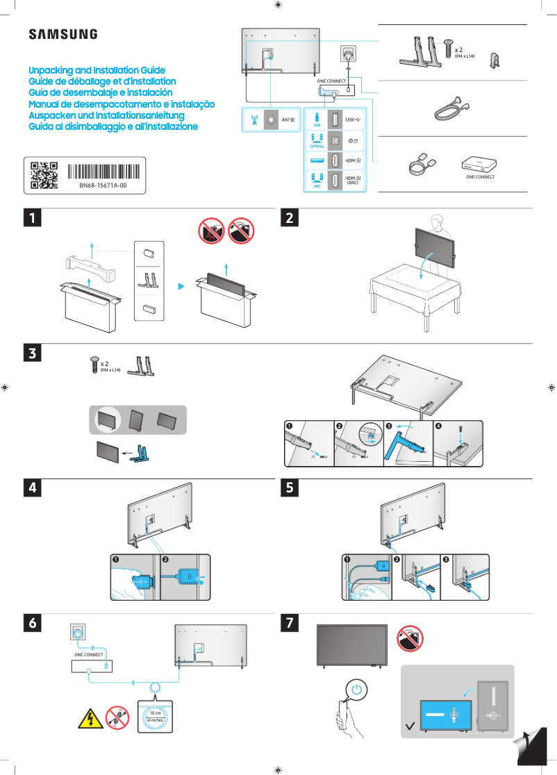 Page 1 de la notice Manuel utilisateur Samsung QN32LS03CBG