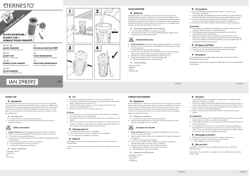 Page n°1 - Manuel utilisateur Ernesto HG00995A