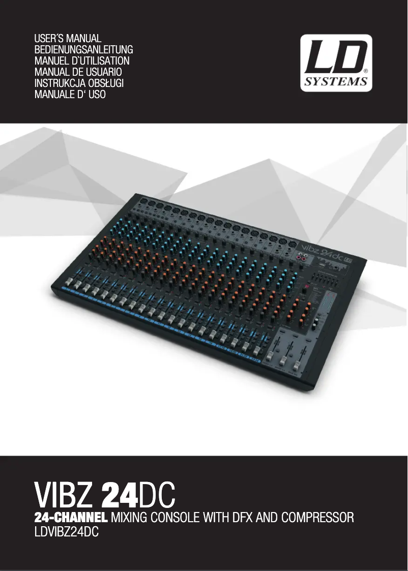 Página 1 del manual Manual de usuario LD Systems VIBZ 24 DC