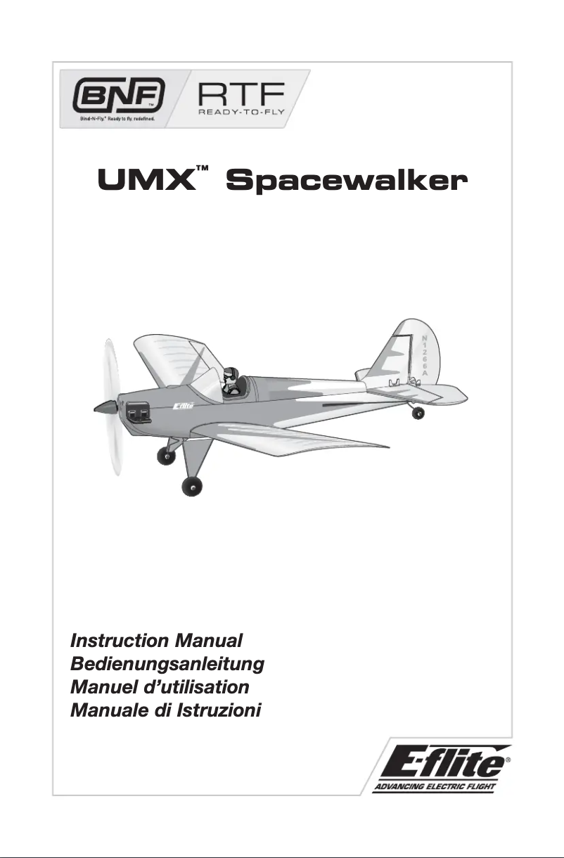 Image de la première page du manuel de l'appareil UMX Spacewalker