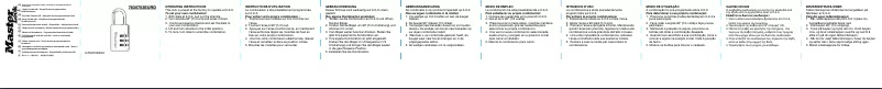 Page n°1 - Manuel utilisateur Master Lock 7630703EURD