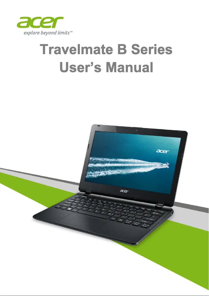 Page 1 de la notice Manuel utilisateur Acer TravelMate B115