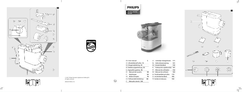 Page 1 de la notice Manuel utilisateur Philips Viva Collection HR2345