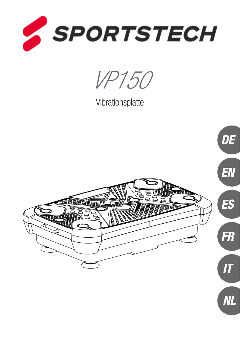 Page 1 of the manual User Manual Sportstech VP150