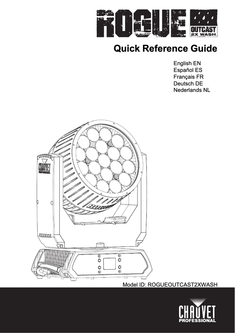 Page n°1 - Guide de démarrage rapide Chauvet Rogue Outcast 2X Wash