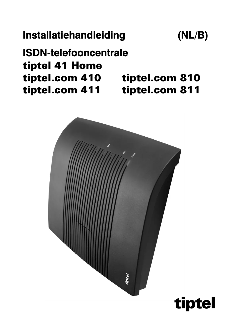 Page n°1 - Manuel utilisateur Tiptel 41 Home