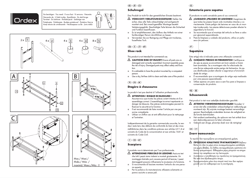 Page n°1 - Manuel utilisateur Ordex IAN 275117