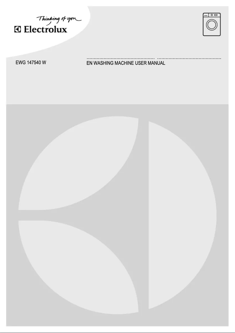 Page 1 de la notice Manuel utilisateur AEG EWG147540W