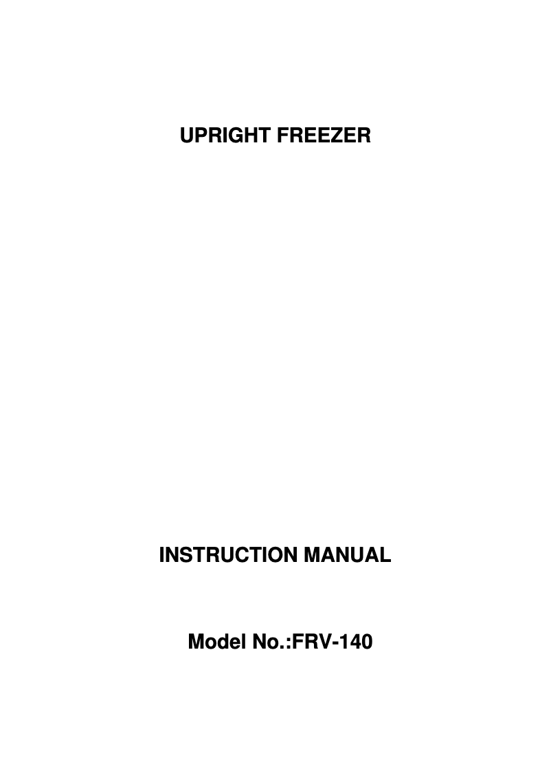 Page 1 de la notice Manuel utilisateur Infiniton FRV-140