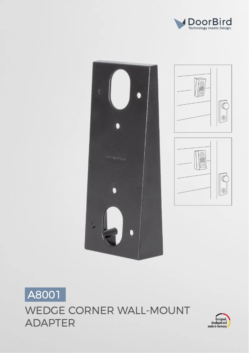 Image de la première page du manuel de l'appareil A8001