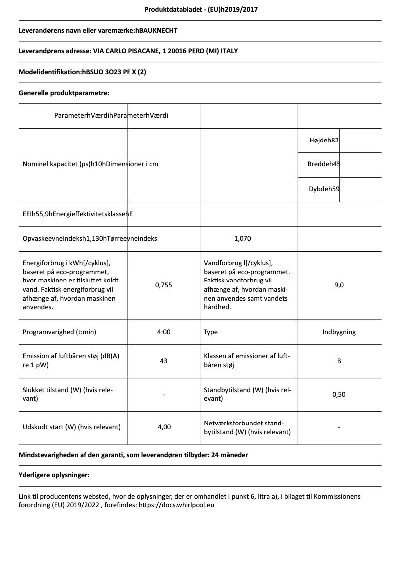 Image de la première page du manuel de l'appareil BSUO 3O23 PF X