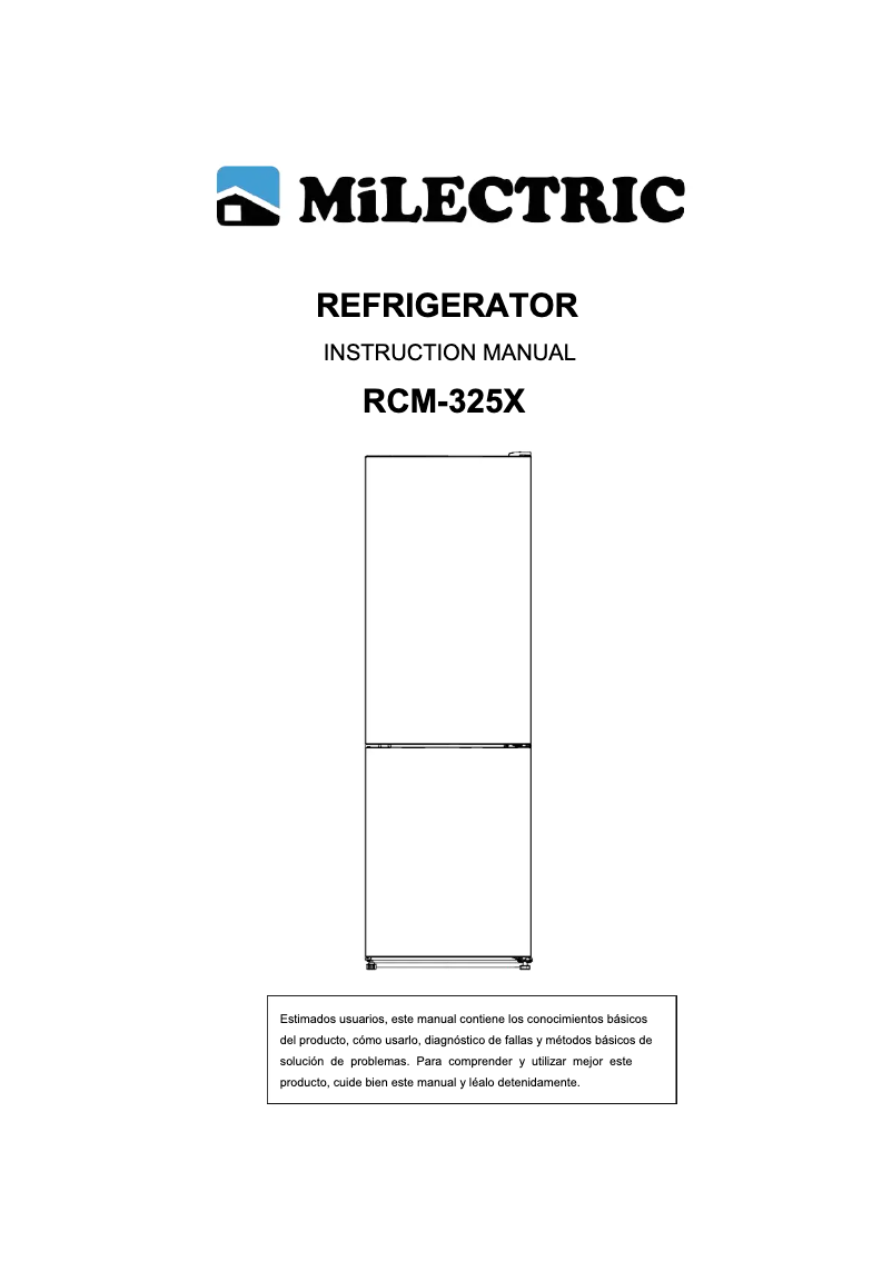 Page 1 de la notice Manuel utilisateur Milectric RCM-325X